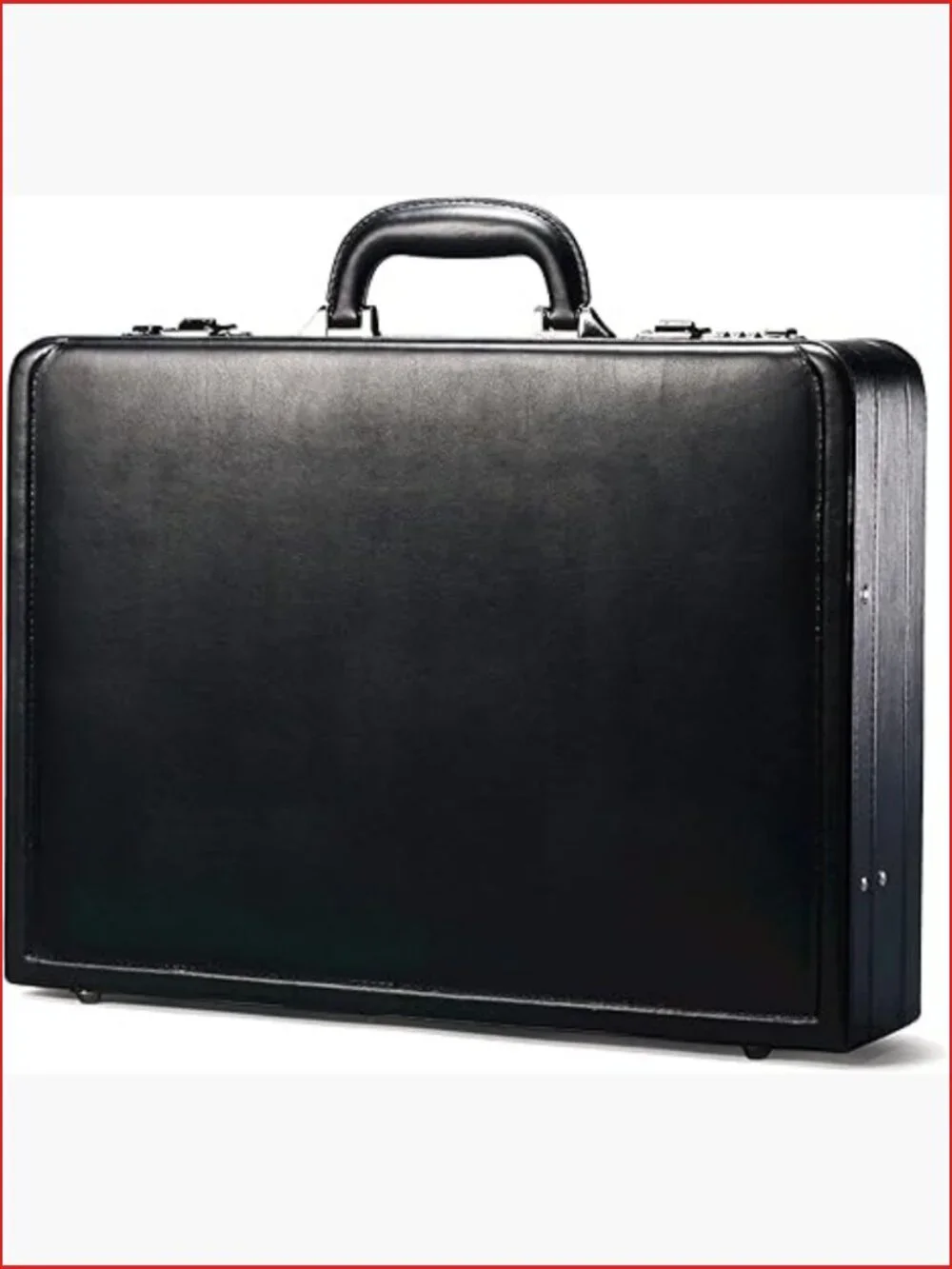 Bonded Leather Attache Case Fits 15.6